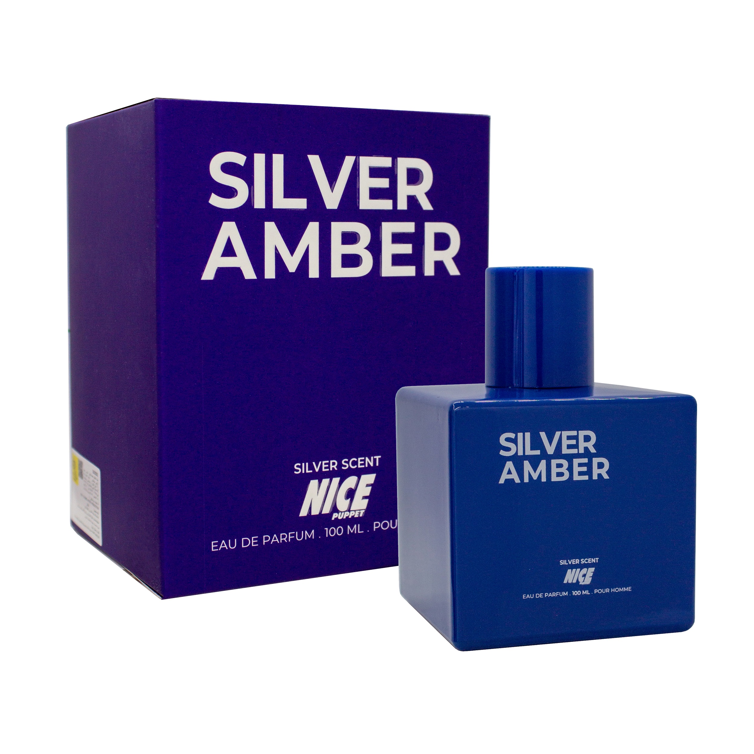 ادو پرفیوم مردانه نایس پاپت مدل silver scent amber حجم 100 میلی لیتر